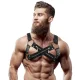  ARNÉS BULLDOG AJUSTABLE NEOPRENO PECHO CRUZADO CON CREMALLERAS HOMBRE - FETISH SUBMISSIVE ATTITUDE 