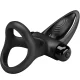  ANILLO VIBRADOR 10 VIBRACIONES SILICONA NEGRO - PRETTY LOVE 