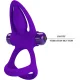  ANILLO VIBRADOR 10 VIBRACIONES SILICONA VIOLETA - PRETTY LOVE 