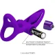  ANILLO VIBRADOR 10 VIBRACIONES SILICONA VIOLETA - PRETTY LOVE 