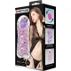  MASTURBADOR MASCULINO FANTASY ESPIRAL INTERNA Y BOLAS TRANSPARENTE - PRETTY LOVE 