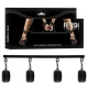  BARRA SEPARADORA AJUSTABLE 4 PIEZAS - FETISH SUBMISSIVE BONDAGE 