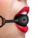  MORDAZA DE BOLA DE SILICONA TRANSPIRABLE - FETISH SUBMISSIVE BONDAGE 