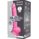  MODELO 1 PENE REALISTICO SILICONA PREMIUM SILEXPAN ROSA FLUORESCENTE 17.5 CM - SILEXD 