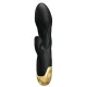  VIBRADOR DE LUJO BAÑADO EN ORO RECARGABLE NEGRO - PRETTY LOVE 