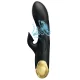  VIBRADOR DE LUJO BAÑADO EN ORO RECARGABLE NEGRO - PRETTY LOVE 
