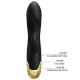  VIBRADOR DE LUJO BAÑADO EN ORO RECARGABLE NEGRO - PRETTY LOVE 