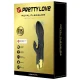  VIBRADOR DE LUJO BAÑADO EN ORO RECARGABLE NEGRO - PRETTY LOVE 