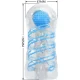  MASTURBADOR PEQUEÑO CON ESPIRALES AZUL - PRETTY LOVE 