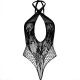  TEDDY HALTER CON ENCAJE NEGRO - LEG AVENUE 