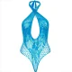  TEDDY HALTER CON ENCAJE AZUL - LEG AVENUE 
