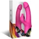  METEROR DILDO VIBRADOR RABBIT ROTADOR FUCSIA - ARMONY 