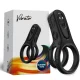  DOBLE ANILLO VIBRADOR NEGRO - ARMONY 