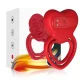  ANILLO VIBRADOR CORAZÓN ROJO - ARMONY 
