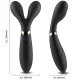 YWAND MASAJEADOR & VIBRADOR CABEZA DOBLE NEGRO - ARMONY 