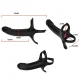  DILDO CON ANILLO & VIBRADOR CONTROL REMOTO NEGRO - ARMONY 