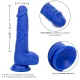  ADMIRAL SAILOR DILDO REALISTICO VIBRADOR AZUL - CALEXOTICS 