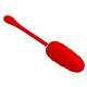  HUEVO VIBRADOR CON TEXTURA MARINA RECARGABLE ROJO - PRETTY LOVE 