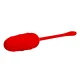  HUEVO VIBRADOR CON TEXTURA MARINA RECARGABLE ROJO - PRETTY LOVE 