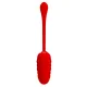  HUEVO VIBRADOR CON TEXTURA MARINA RECARGABLE ROJO - PRETTY LOVE 