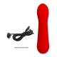  FAUN VIBRADOR RECARGABLE ROJO - PRETTY LOVE 