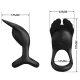  SILAS ANILLO VIBRADOR 7 VIBRACIONES SILICONA NEGRO - PRETTY LOVE 
