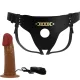  STARKS HARNESS BRIEFS VIBRACIÓN MULTIVELOCIDAD DILDO 17,5 CM MULATO - PRETTY LOVE 