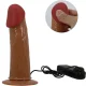  STARKS HARNESS BRIEFS VIBRACIÓN MULTIVELOCIDAD DILDO 17,5 CM MULATO - PRETTY LOVE 