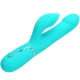  VIBRADOR RABBIT PERLAS VERDE AGUA - PRETTY LOVE 