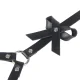  ARNÉS CINTURA Y PIERNAS CUERO NEGRO TALLA ÚNICA - SUBBLIME 