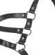  ARNÉS DE CUERPO CORREAS AJUSTABLE CUERO NEGRO TALLA ÚNICA - SUBBLIME 