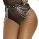  CINTURON DE CADENAS CUERO NEGRO TALLA ÚNICA - SUBBLIME 
