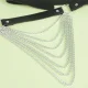  CINTURON DE CADENAS CUERO NEGRO TALLA ÚNICA - SUBBLIME 