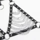  ARNÉS SUJETADOR Y COLLAR CON CADENAS TALLA ÚNICA - SUBBLIME 