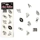  SET DE 10 TATTOOS TEMPORALES CANDY COLLECTION - SECRET PLAY 