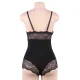  TEDDY DETALLE ENCAJE FLORAL NEGRO L/XL - SUBBLIME 