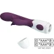  BUTTERFLY KISS VIBRADOR RABBIT & ESTIMULADOR PUNTO G MORADO - PRETTY LOVE 