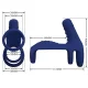  ELISH ANILLO VIBRADOR CON EXTENSIÓN AZUL - PRETTY LOVE 