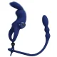  AYAD ANILLO VIBRADOR RABBIT CON PLUG AZUL - PRETTY LOVE 