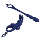  AYAD ANILLO VIBRADOR RABBIT CON PLUG AZUL - PRETTY LOVE 