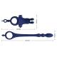  AYAD ANILLO VIBRADOR RABBIT CON PLUG AZUL - PRETTY LOVE 