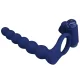  AJMAL ANILLO VIBRADOR CON PLUG AZUL - PRETTY LOVE 