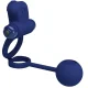  REMINGTON DOBLE ANILLO VIBRADOR CON PLUG AZUL - PRETTY LOVE 