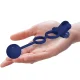  REMINGTON DOBLE ANILLO VIBRADOR CON PLUG AZUL - PRETTY LOVE 