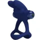  FRANCISCO DOBLE ANILLO VIBRADOR RABBIT AZUL - PRETTY LOVE 