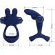  FRANCISCO DOBLE ANILLO VIBRADOR RABBIT AZUL - PRETTY LOVE 