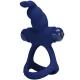  LUCHITO DOBLE ANILLO VIBRADOR RABBIT AZUL - PRETTY LOVE 