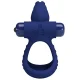  LUCHITO DOBLE ANILLO VIBRADOR RABBIT AZUL - PRETTY LOVE 