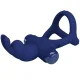  LUCHITO DOBLE ANILLO VIBRADOR RABBIT AZUL - PRETTY LOVE 