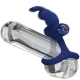  LUCHITO DOBLE ANILLO VIBRADOR RABBIT AZUL - PRETTY LOVE 